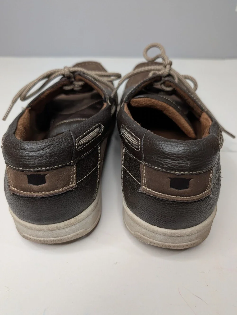 Florsheim Lakeside Oxford Boat Shoes Brown Nubick Leather Men's Size 13M